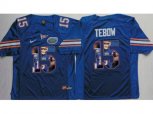 Florida Gators #15 Tim Tebow Blue Player Fashion Stitched NCAA Jersey