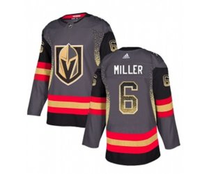 Vegas Golden Knights #6 Colin Miller Authentic Black Drift Fashion NHL Jersey