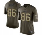 Pittsburgh Steelers #86 Hines Ward Elite Green Salute to Service Football Jersey