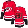 Carolina Hurricanes #20 Sebastian Aho Authentic Red Drift Fashion NHL Jersey