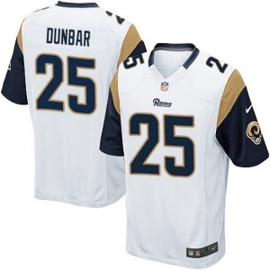 Los Angeles Rams #25 Lance Dunbar Game White NFL Jersey
