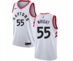 Toronto Raptors #55 Delon Wright Swingman White NBA Jersey - Association Edition