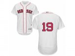 Boston Red Sox #19 Fred Lynn White Flexbase Authentic Collection MLB Jersey