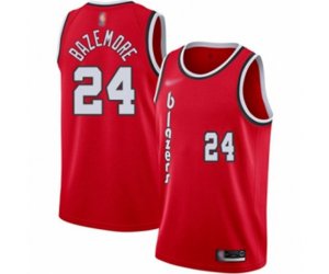 Portland Trail Blazers #24 Kent Bazemore Swingman Red Hardwood Classics Basketball Jersey