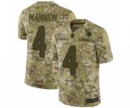 Minnesota Vikings #4 Sean Mannion Limited Camo 2018 Salute to Service Football Jersey