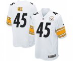 Pittsburgh Steelers #45 Roosevelt Nix Game White Football Jersey