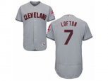 Cleveland Indians #7 Kenny Lofton Grey Flexbase Authentic Collection MLB Jersey