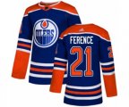 Edmonton Oilers #21 Andrew Ference Premier Royal Blue Alternate NHL Jersey