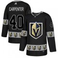 Vegas Golden Knights #40 Ryan Carpenter Authentic Black Team Logo Fashion NHL Jersey
