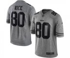 San Francisco 49ers #80 Jerry Rice Limited Gray Gridiron Football Jersey