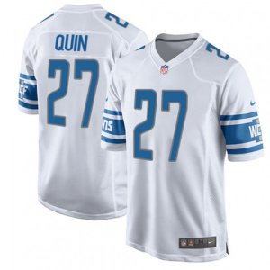 Detroit Lions #27 Glover Quin Game White NFL Jersey