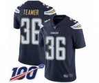 Los Angeles Chargers #36 Roderic Teamer Navy Blue Team Color Vapor Untouchable Limited Player 100th Season Football Jersey