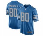 Detroit Lions #80 Danny Amendola Game Blue Team Color Football Jersey