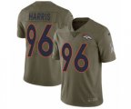 Denver Broncos #96 Shelby Harris Limited Olive 2017 Salute to Service Football Jersey