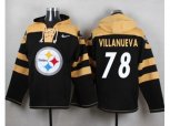 Pittsburgh Steelers #78 Alejandro Villanueva Black Player Pullover NFL Hoodie