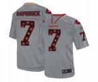 San Francisco 49ers #7 Colin Kaepernick Elite New Lights Out Grey Football Jersey