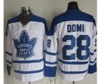Toronto Maple Leafs #28 Tie Domi White CCM Throwback Winter Classic Stitched Hockey Jersey