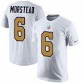 New Orleans Saints #6 Thomas Morstead White Rush Pride Name & Number T-Shirt