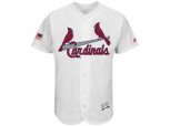St. Louis Cardinals Blank White Stitched 2016 Fashion Stars & Stripes Flex Base Baseball Jersey