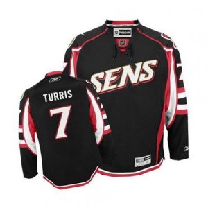 Ottawa Senators #7 Kyle Turris Authentic Black Third NHL Jersey