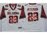 Oklahoma Sooners #28 Adrian Peterson White Player Fashion Stitched NCAA Jersey