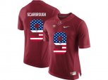 2016 US Flag Fashion Alabama Crimson Tide Bo Scarbrough #9 College Football Limited Jersey - Crimson