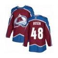 Colorado Avalanche #48 Calle Rosen Authentic Burgundy Red Home Hockey Jersey