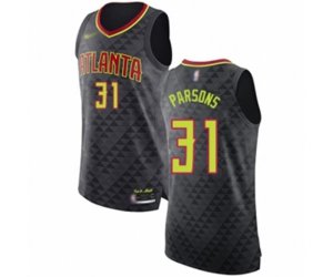 Atlanta Hawks #31 Chandler Parsons Authentic Black Basketball Jersey - Icon Edition
