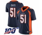 Denver Broncos #51 Todd Davis Navy Blue Alternate Vapor Untouchable Limited Player 100th Season Football Jersey
