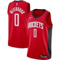 Houston Rockets #0 Russell Westbrook Nike Red 2020-21 Swingman Jersey