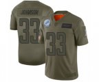 Detroit Lions #33 Kerryon Johnson Limited Camo 2019 Salute to Service Football Jersey