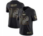 New England Patriots #12 Tom Brady Black Golden Edition 2019 Vapor Untouchable Limited Jersey