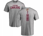 Cleveland Cavaliers #2 Kyrie Irving Ash Backer T-Shirt