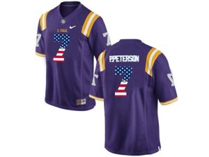2016 US Flag Fashion Men\'s LSU Tigers Patrick Peterson #7 College Football Limited Jersey - Purple