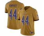 Baltimore Ravens #44 Marlon Humphrey Limited Gold Inverted Legend Football Jersey