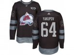 Colorado Avalanche #64 Nail Yakupov Black 1917-2017 100th Anniversary Stitched NHL Jersey