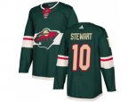 Minnesota Wild #10 Chris Stewart Green Home Authentic Stitched NHL Jersey