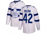 Toronto Maple Leafs #42 Tyler Bozak White Authentic 2018 Stadium Series Stitched NHL Jersey