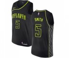 Atlanta Hawks #5 Josh Smith Swingman Black NBA Jersey - City Edition