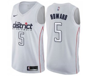 Washington Wizards #5 Juwan Howard Swingman White NBA Jersey - City Edition