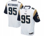 Los Angeles Rams #95 Ethan Westbrooks Game White Football Jersey