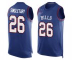 Buffalo Bills #26 Devin Singletary Limited Royal Blue Player Name & Number Tank Top Football Jersey