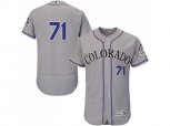 Colorado Rockies #71 Wade Davis Grey Flexbase Authentic Collection Stitched MLB Jersey