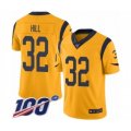 Los Angeles Rams #32 Troy Hill Limited Gold Rush Vapor Untouchable 100th Season Football Jersey