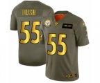 Pittsburgh Steelers #55 Devin Bush Limited Olive Gold 2019 Salute to Service Football Jersey