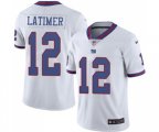 New York Giants #12 Cody Latimer Limited White Rush Vapor Untouchable Football Jersey