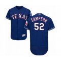 Texas Rangers #52 Adrian Sampson Royal Blue Alternate Flex Base Authentic Collection Baseball Player Jersey