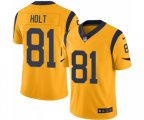 Los Angeles Rams #81 Torry Holt Limited Gold Rush Vapor Untouchable Football Jersey