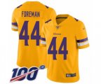 Minnesota Vikings #44 Chuck Foreman Limited Gold Inverted Legend 100th Season Football Jersey