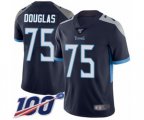 Tennessee Titans #75 Jamil Douglas Navy Blue Team Color Vapor Untouchable Limited Player 100th Season Football Jersey